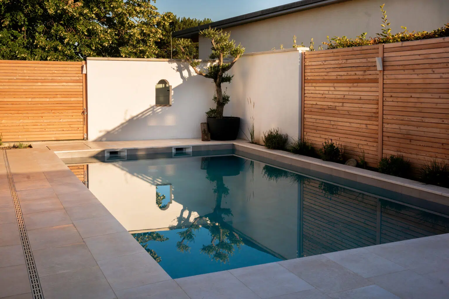 gartengestaltung wien Angebot zur Installation eines Gartenschwimmbads
