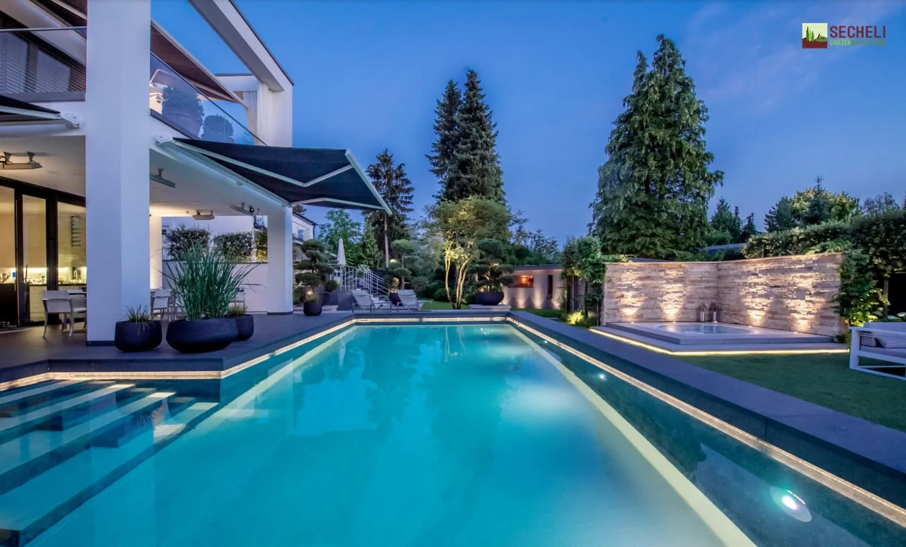 Moderner Gartenbau mit DeluxePool